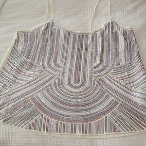 Express sequin top